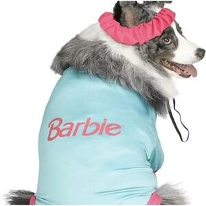 Barbie Aerobics Pet Dog Costume XS 6-10 Lbs Halloween Outfit New Barbiecore 80s!